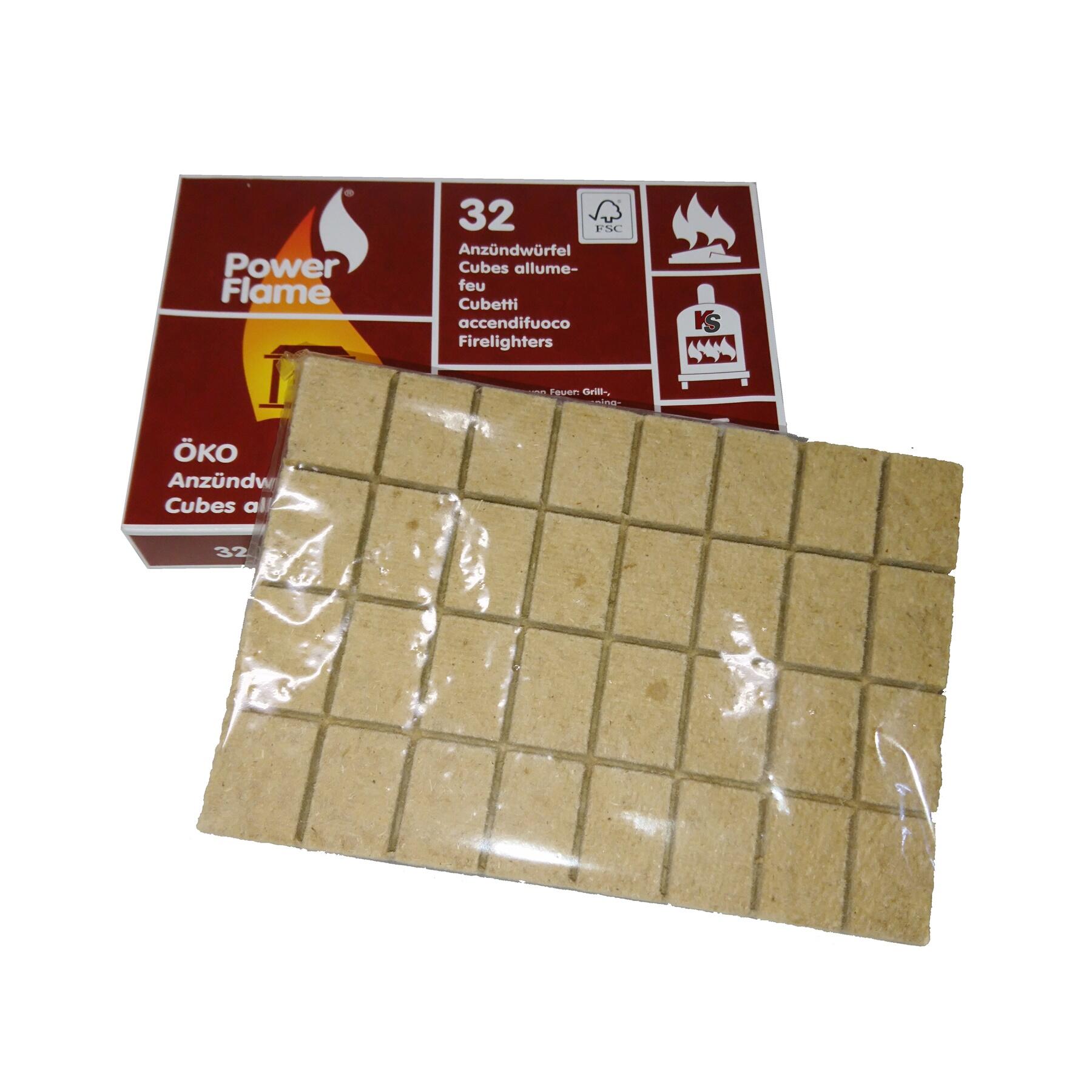 Cubes allume feu colza-bois Powerflame (lot de 32) 2/2