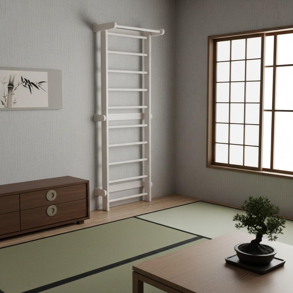 Scala da ginnastica Cherry White - bianco 3/7