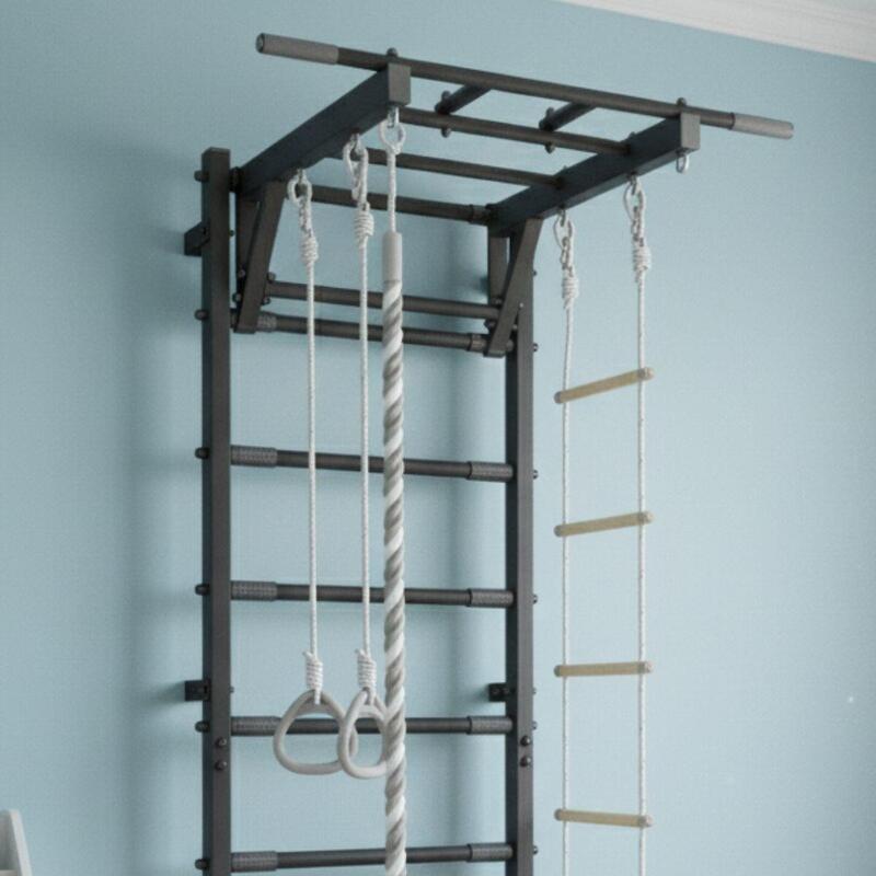 Adulți Fitness Spalier Gimnastică Bare Tracțiuni Trick Negru Elite Metal