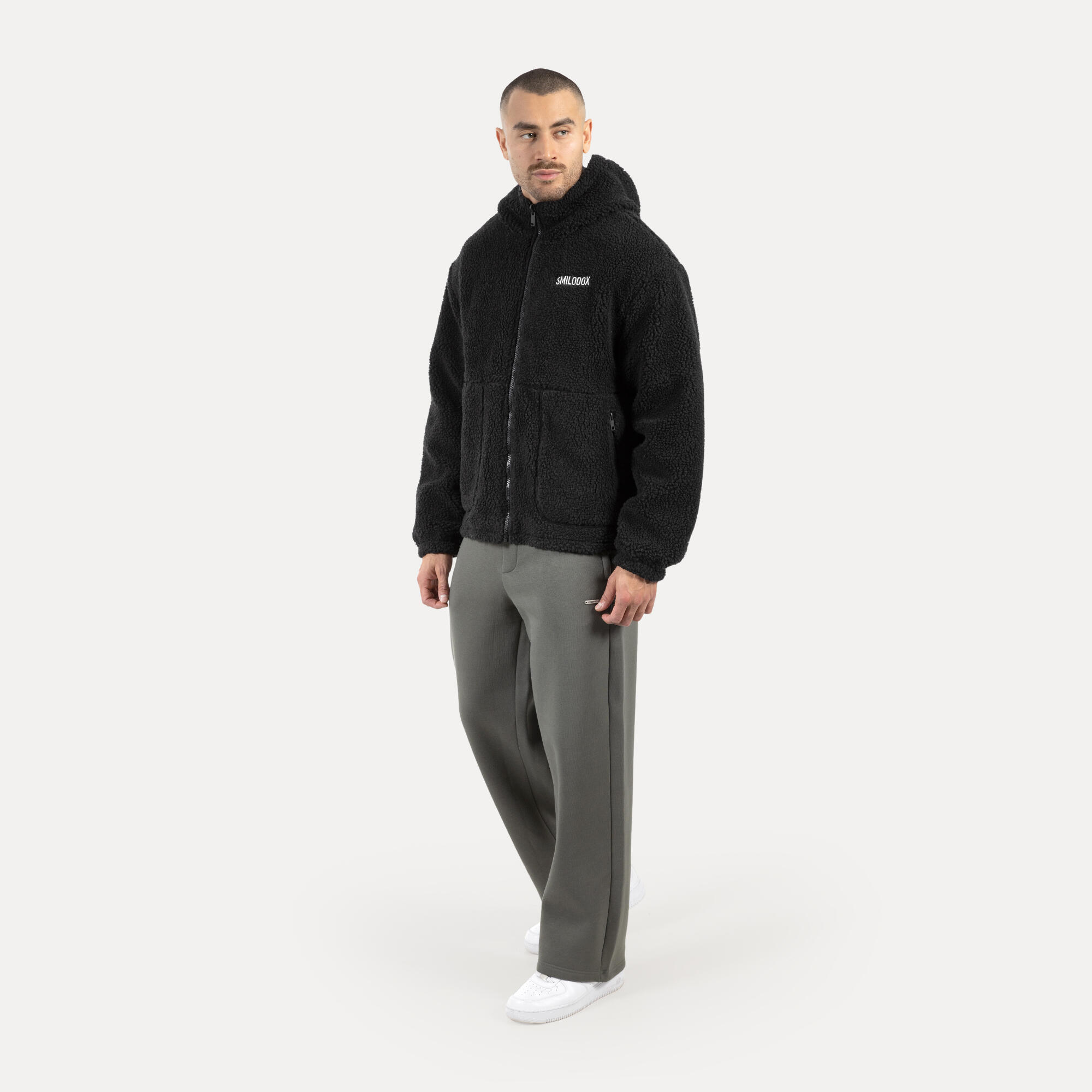 Herren Teddy Jacke Elior Schwarz 3/6