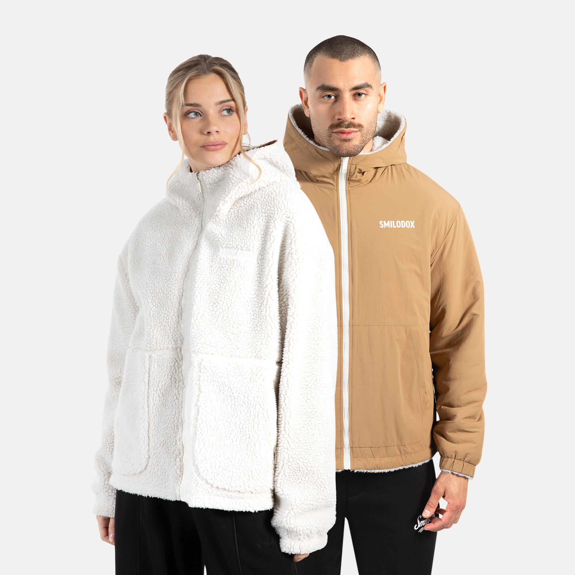 Herren Teddy Jacke Elior Beige 6/6