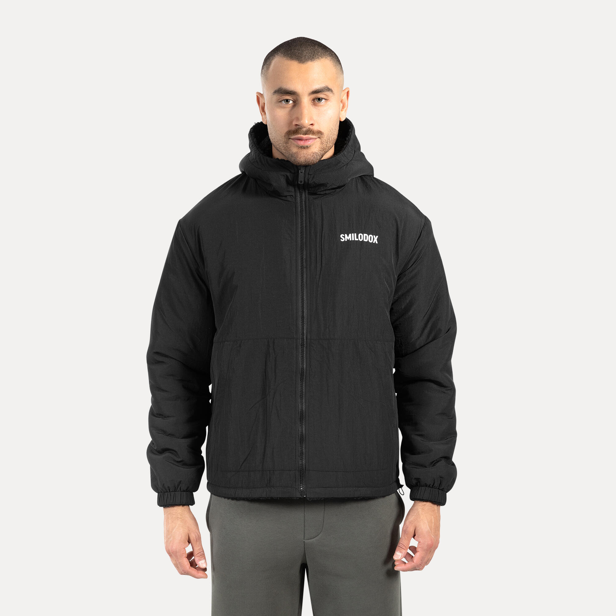 Herren Teddy Jacke Elior Schwarz 4/6