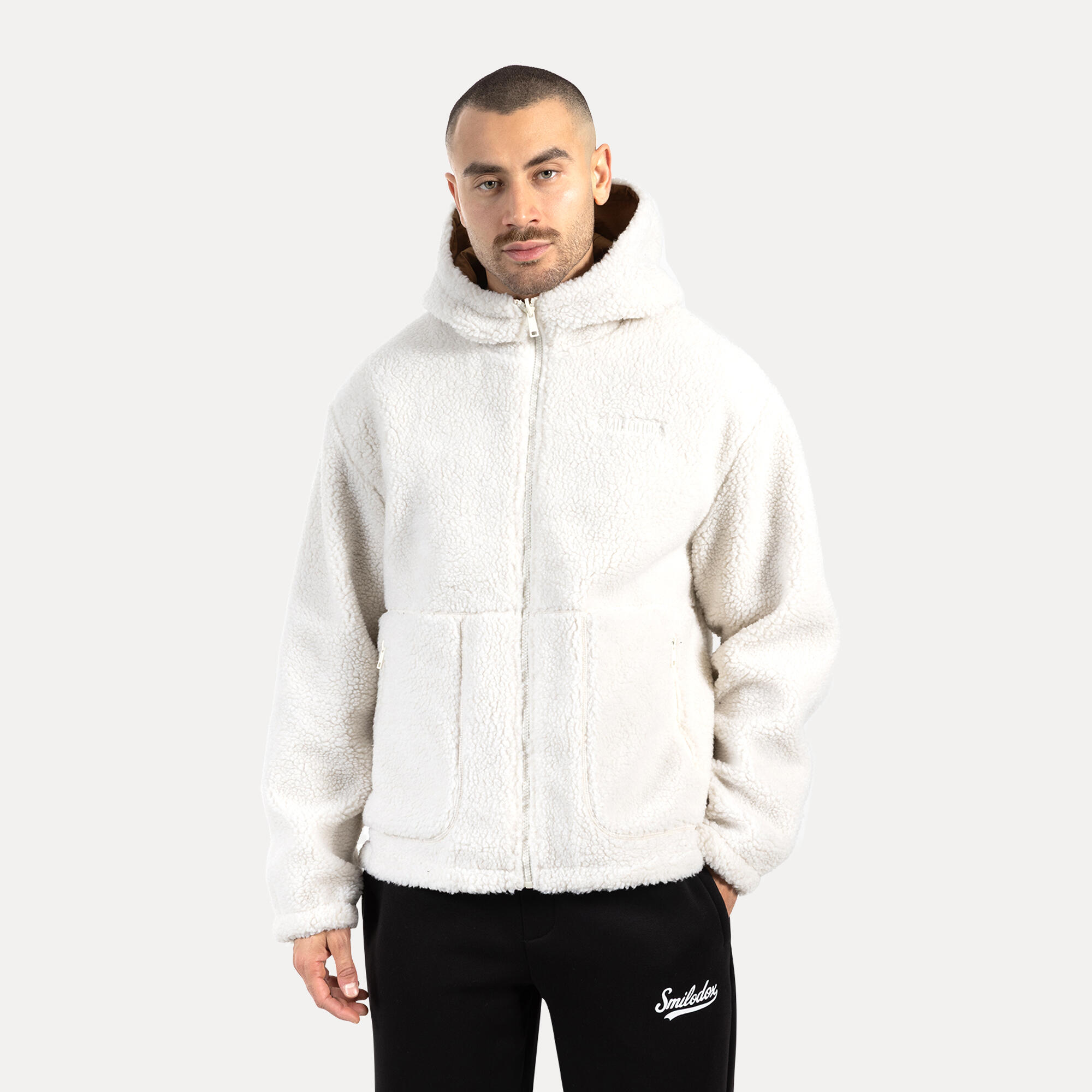 Herren Teddy Jacke Elior Beige 4/6