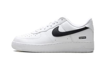 Sportschoenen air force 1 low supreme white black