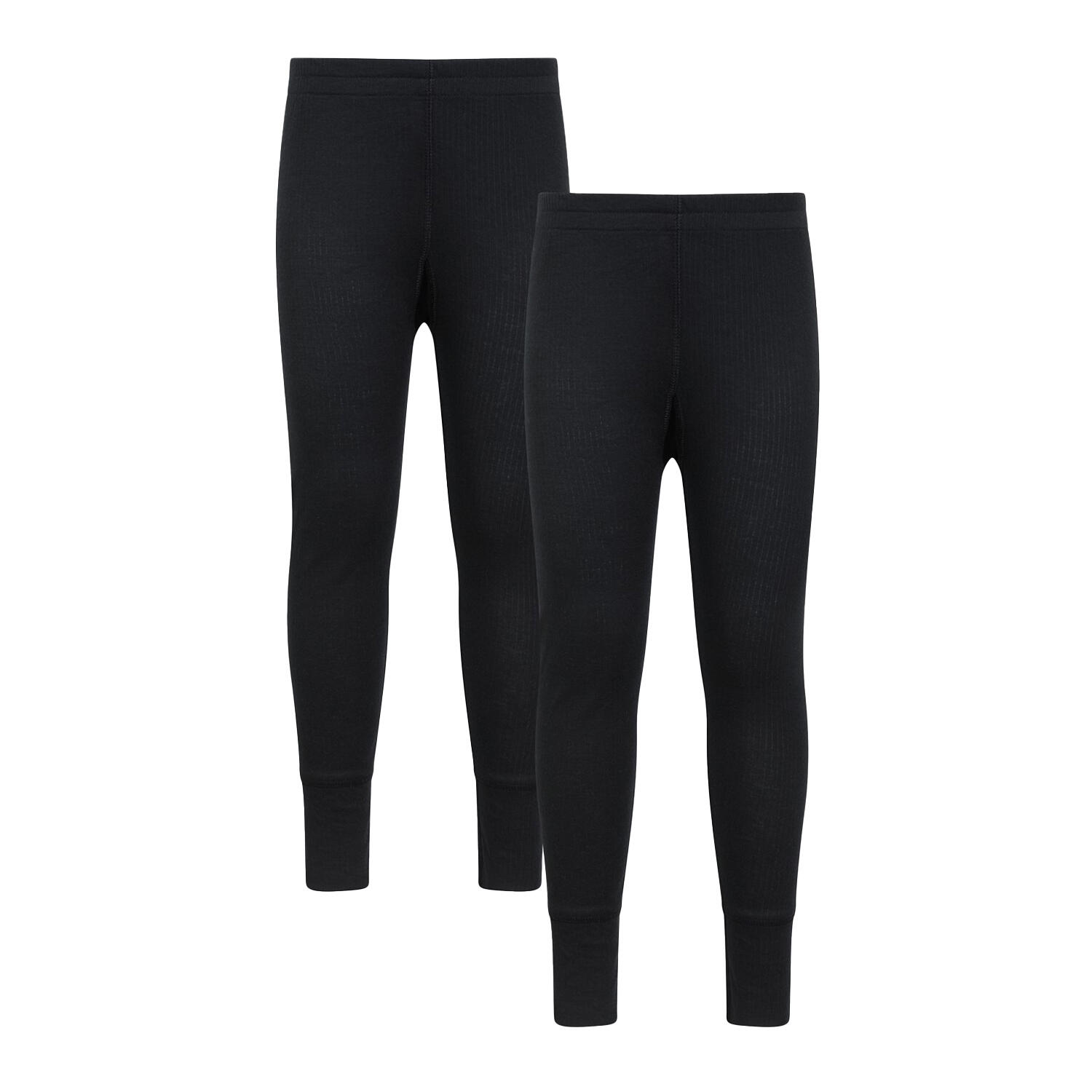 Mountain Warehouse Childrens/Kids Talus Base Layer Bottoms (Pack of 2)