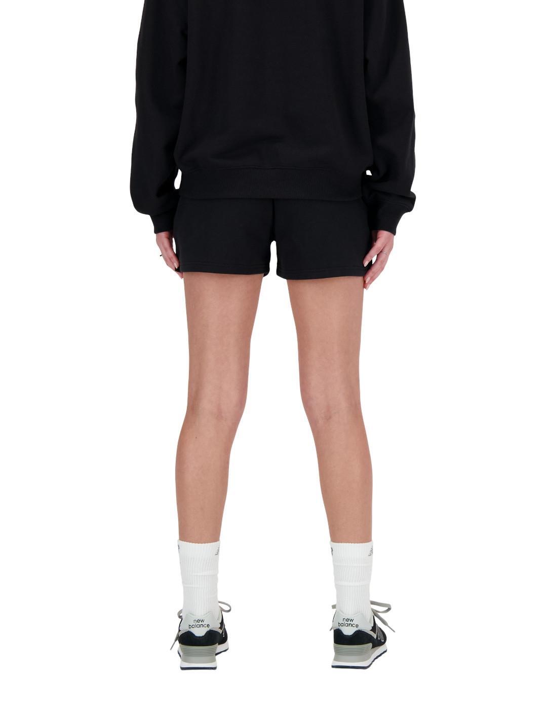 Shorts pour femme New Balance Essentials Noir 3/5