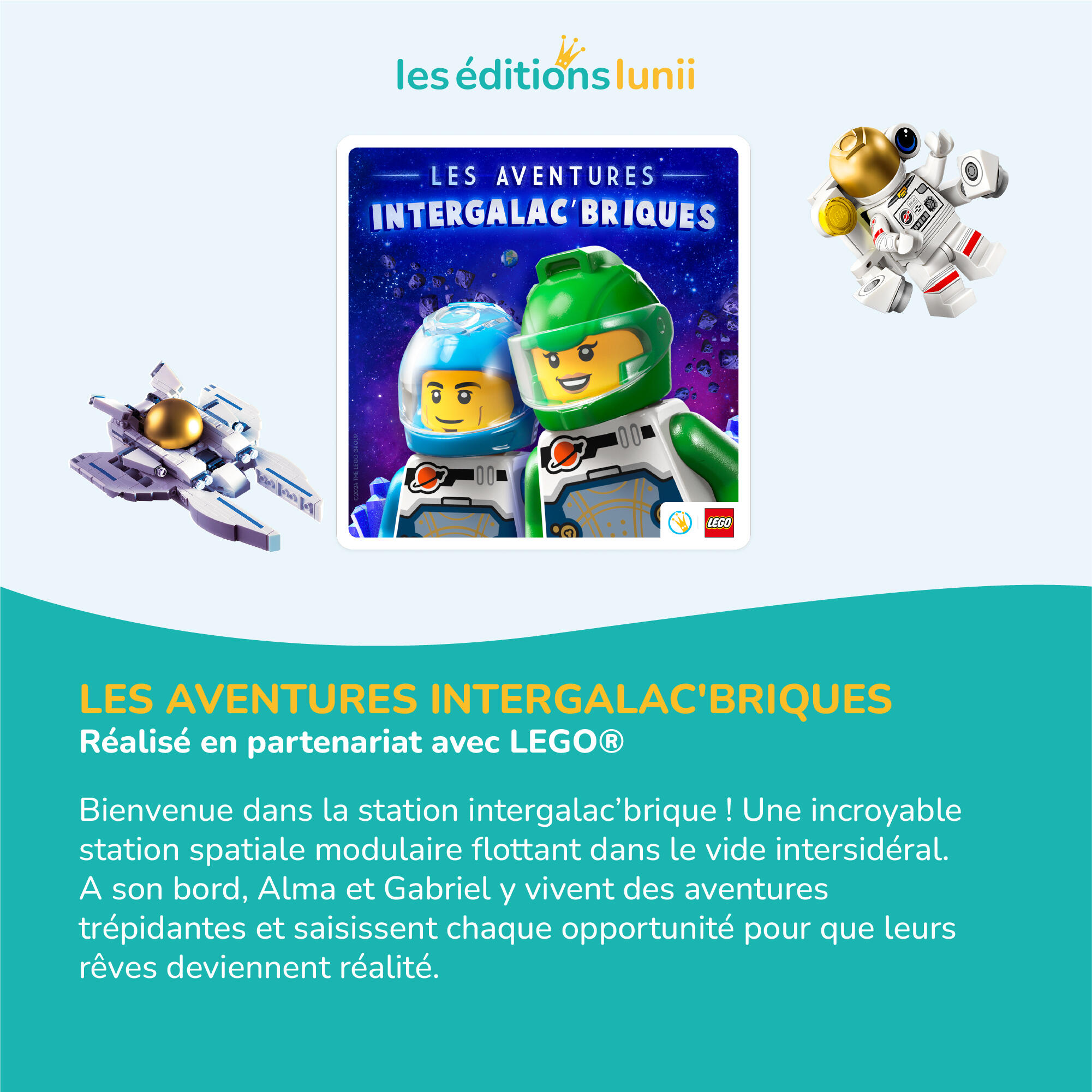Lunii – Coffret Les Aventures Intergalac'Briques | Livre Audio dès 5 ans 2/3