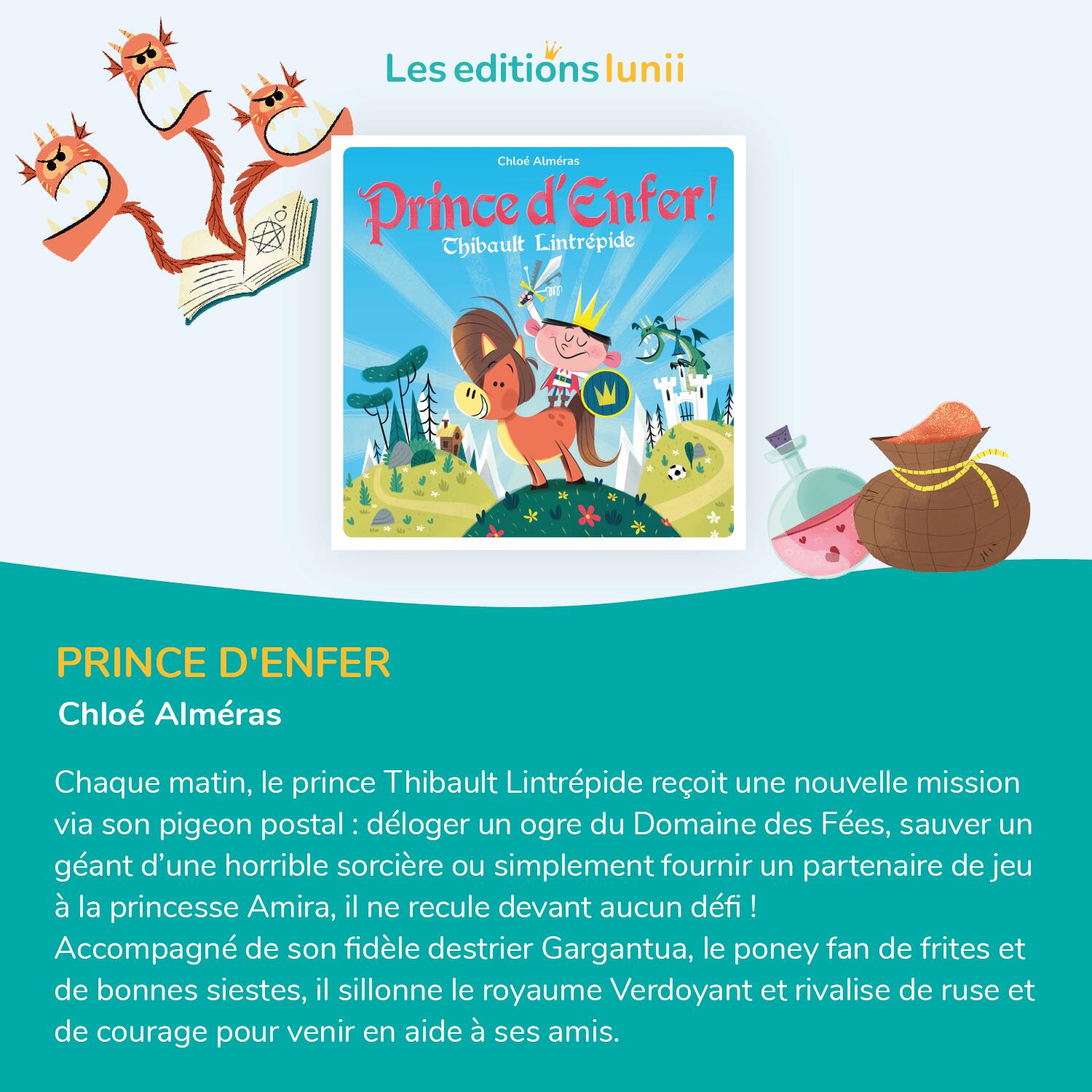 Lunii – 3 livres audio : Prince d’Enfer, Bienvenue chez les Monstres, Obake 4/6