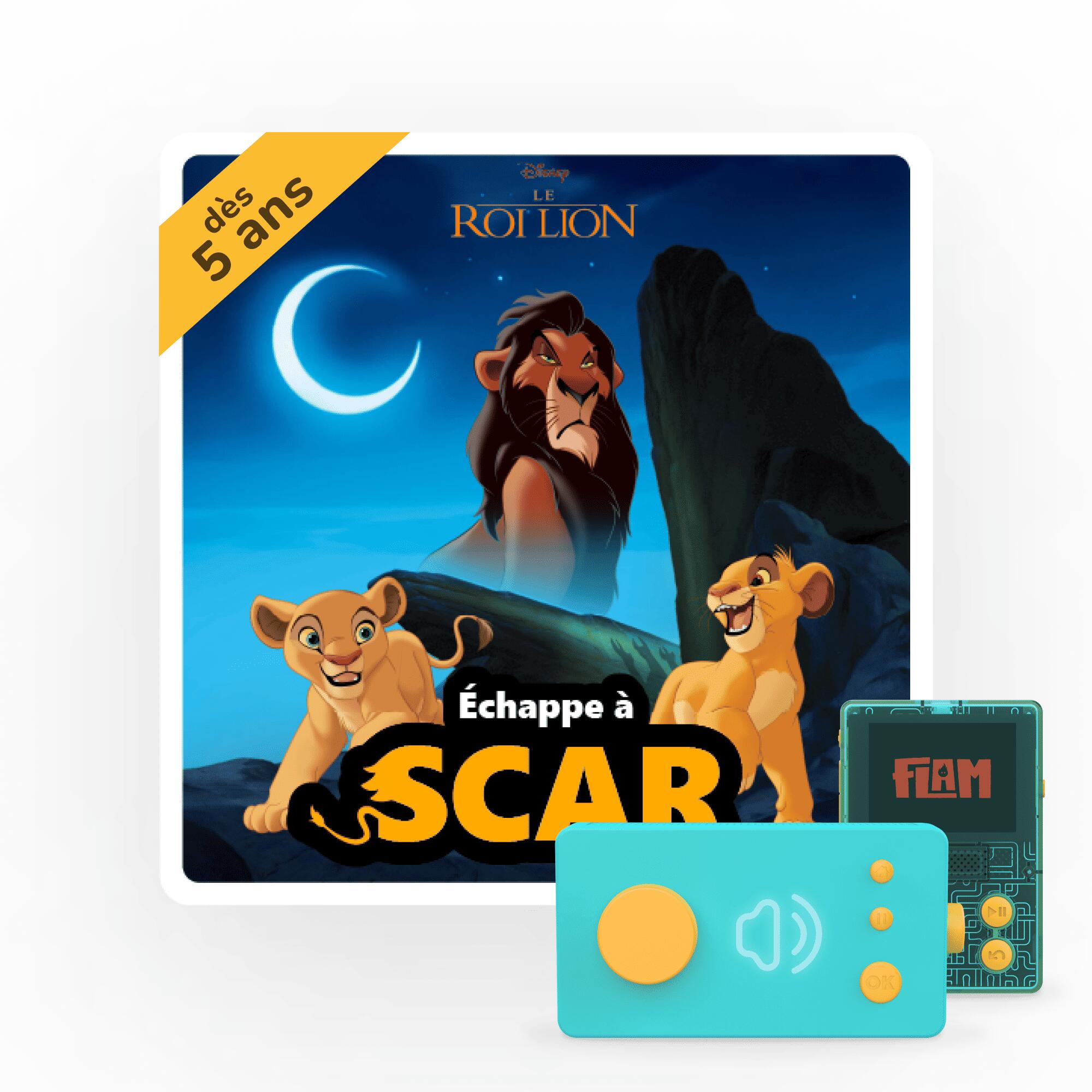 Lunii – Défi Vilain : Échappe à Scar – Livre audio interactif 1/6