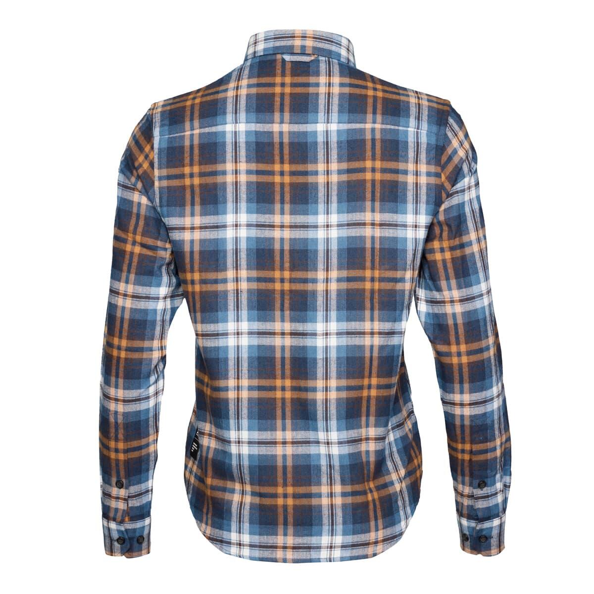 Camicia di flanella femminile a quadri P - R.O.D. Blu a quadri 3/3