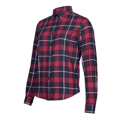 Camicia di flanella femminile a quadri P - R.O.D. a quadri nero-rosso