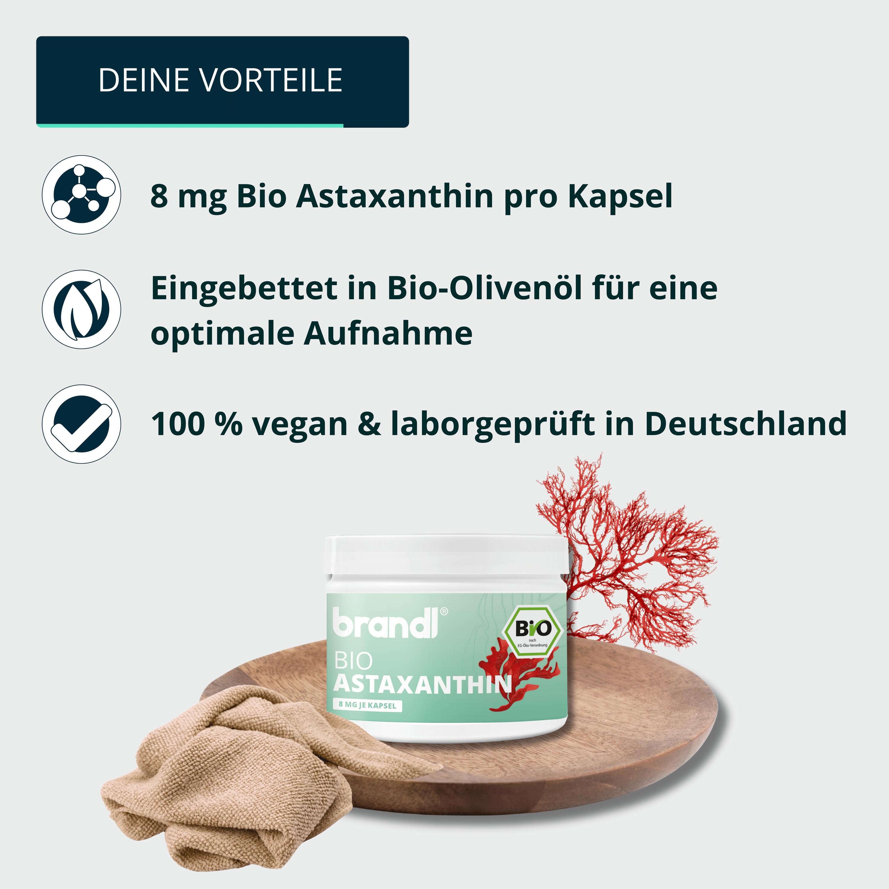 brandl® Bio Astaxanthin hochdosiert mit Antioxidantien 3/6