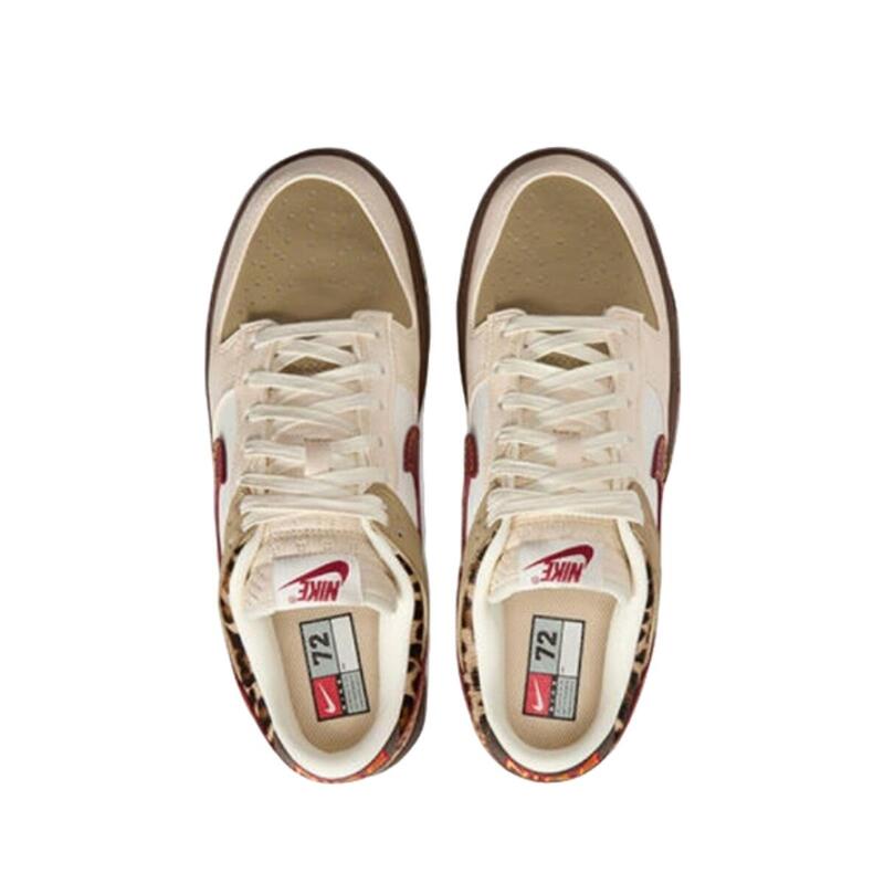Dunk Low Retro Khaki Team Red Pearl White