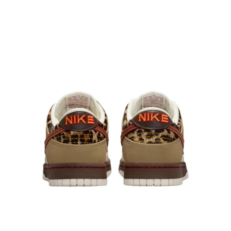 Dunk Low Retro Khaki Team Red Pearl White