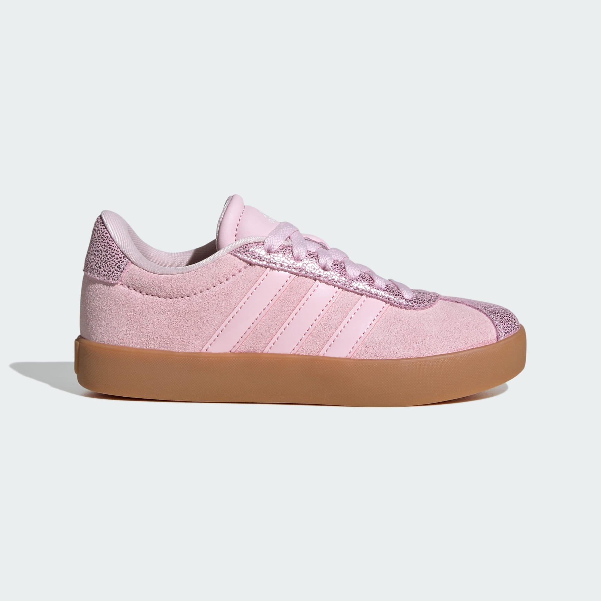 Adidas - Chaussure Vl Court 3.0 Enfants - Chaussures De Sport - Marron|rose - Decathlon