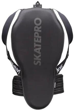 SkatePro Velcro Rückenprotektor - S - Schwarz