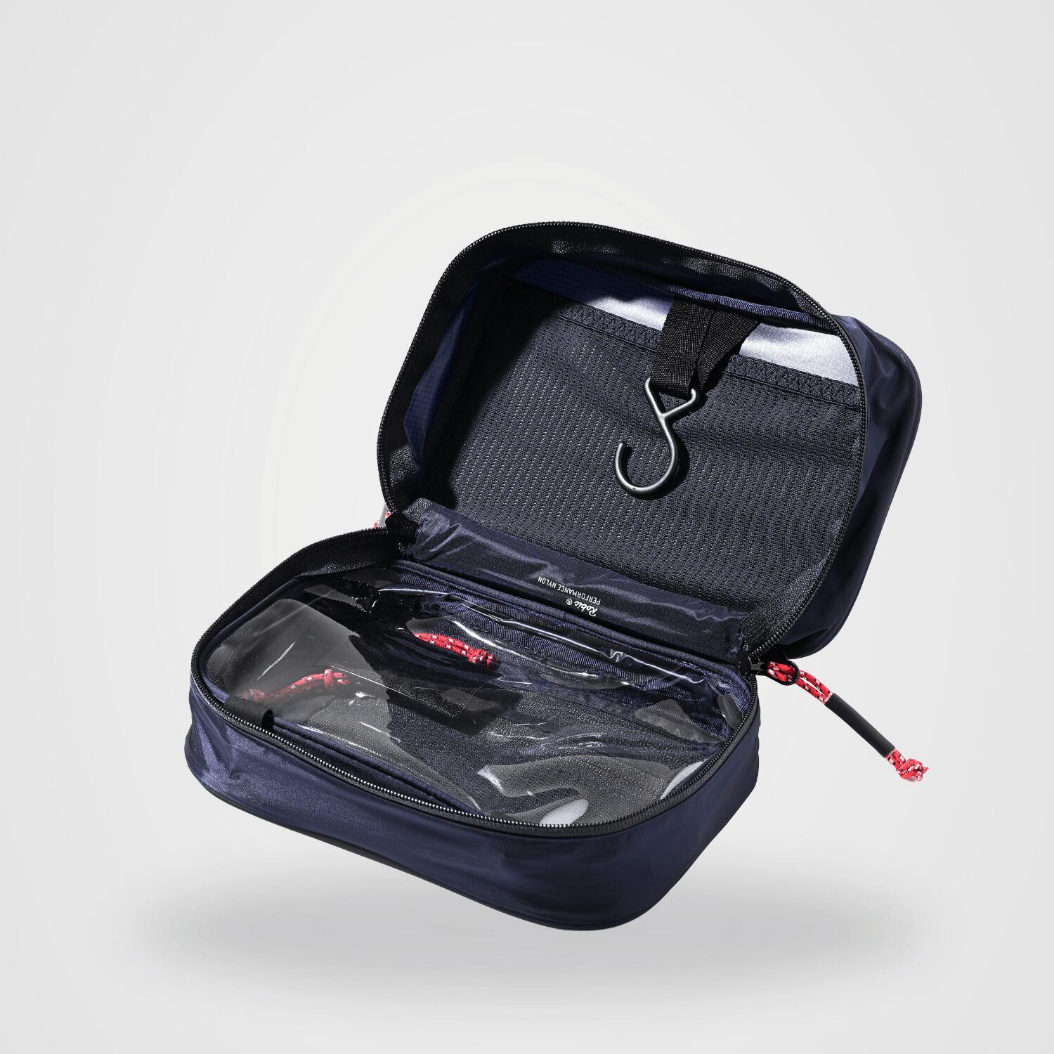 Trousse da toilette AVIOR da appendere, ultraleggera, blu 4/7