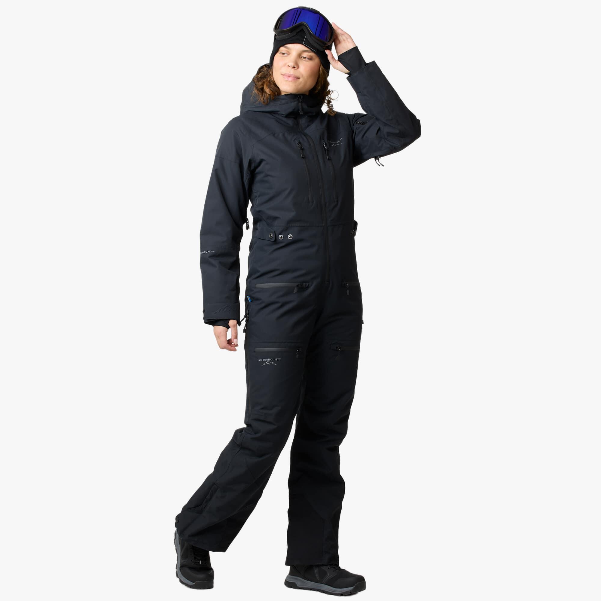 Women skiing winter overall waterproof windproof breathable freeride skisuit 3/7