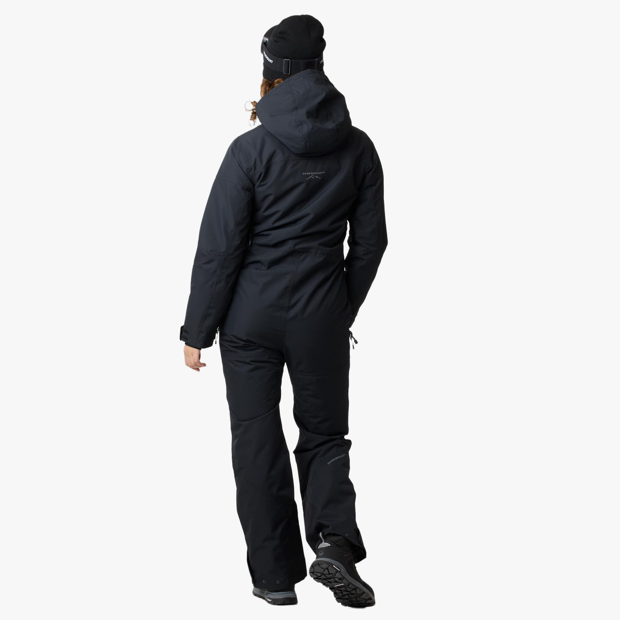 Women skiing winter overall waterproof windproof breathable freeride skisuit 2/7
