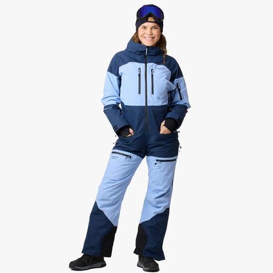 Damen Skianzug Winter Overall wasserdicht winddicht atmungsaktiv freeride