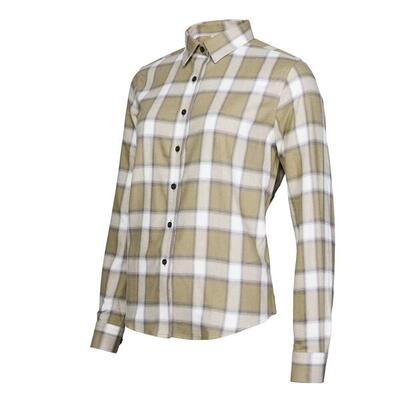 Camicia di flanella femminile a quadri P - R.O.D. kaki a quadri