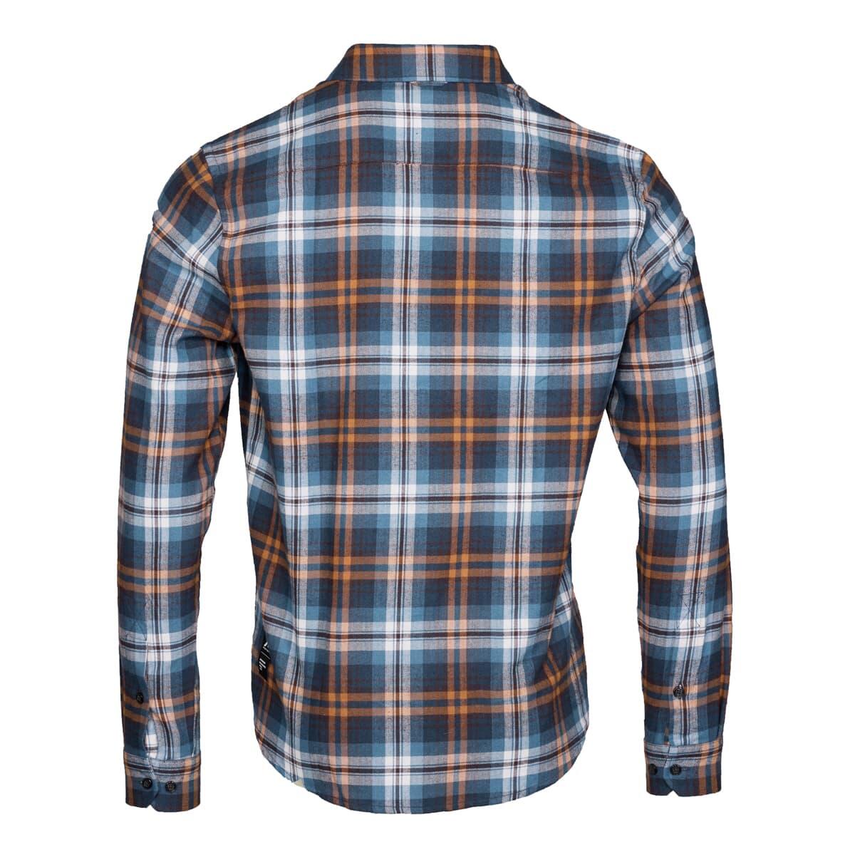 Chemise en flanelle décontractée pour hommes P - R.O.D Checker Bleu à carreaux 3/3