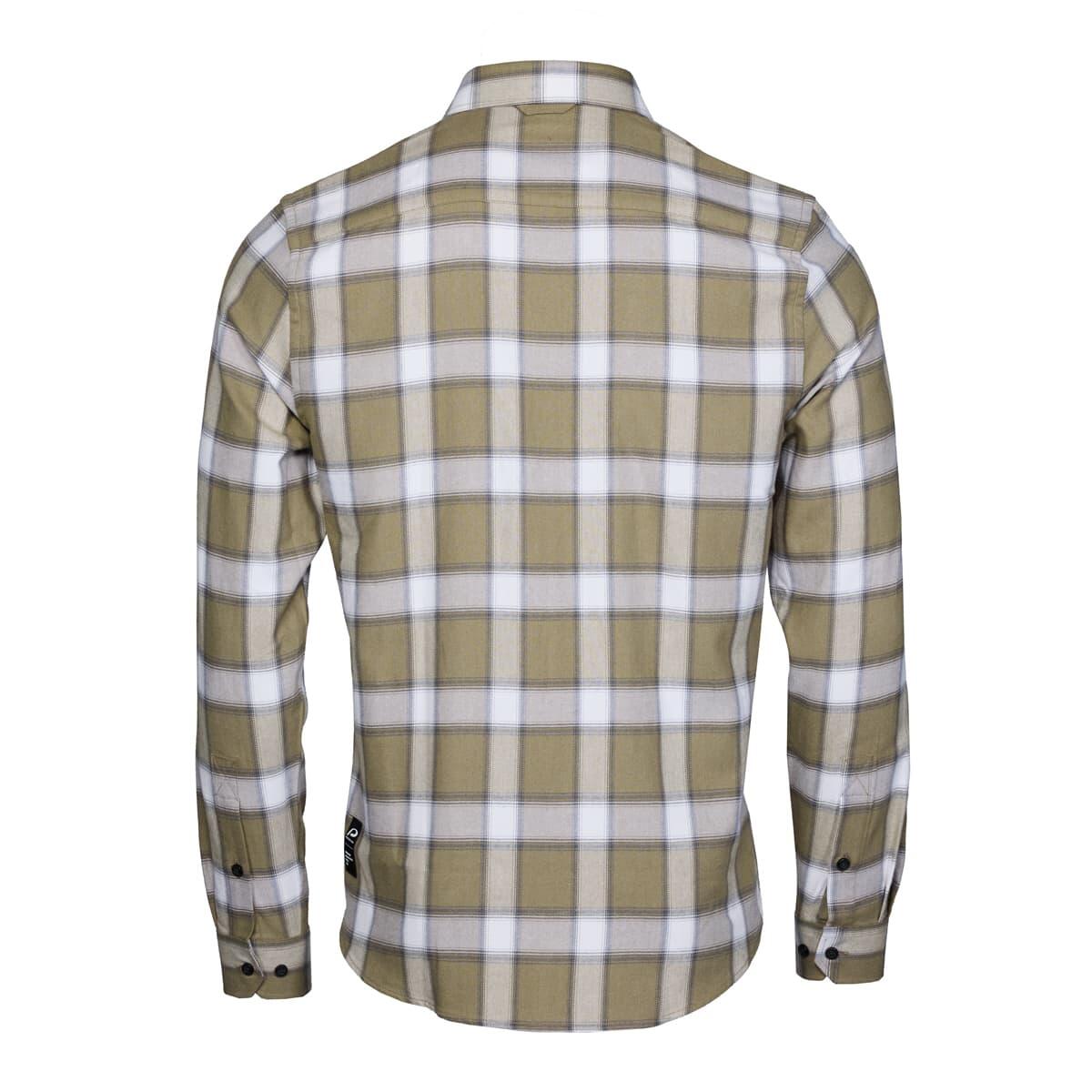 Chemise en flanelle décontractée pour hommes P - R.O.D Checker kaki à carreaux 3/3