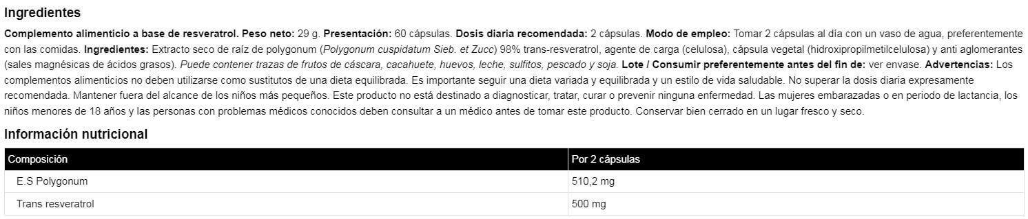 Resweratrol 500 mg - 60 kapsułek IO.Genix 2/3