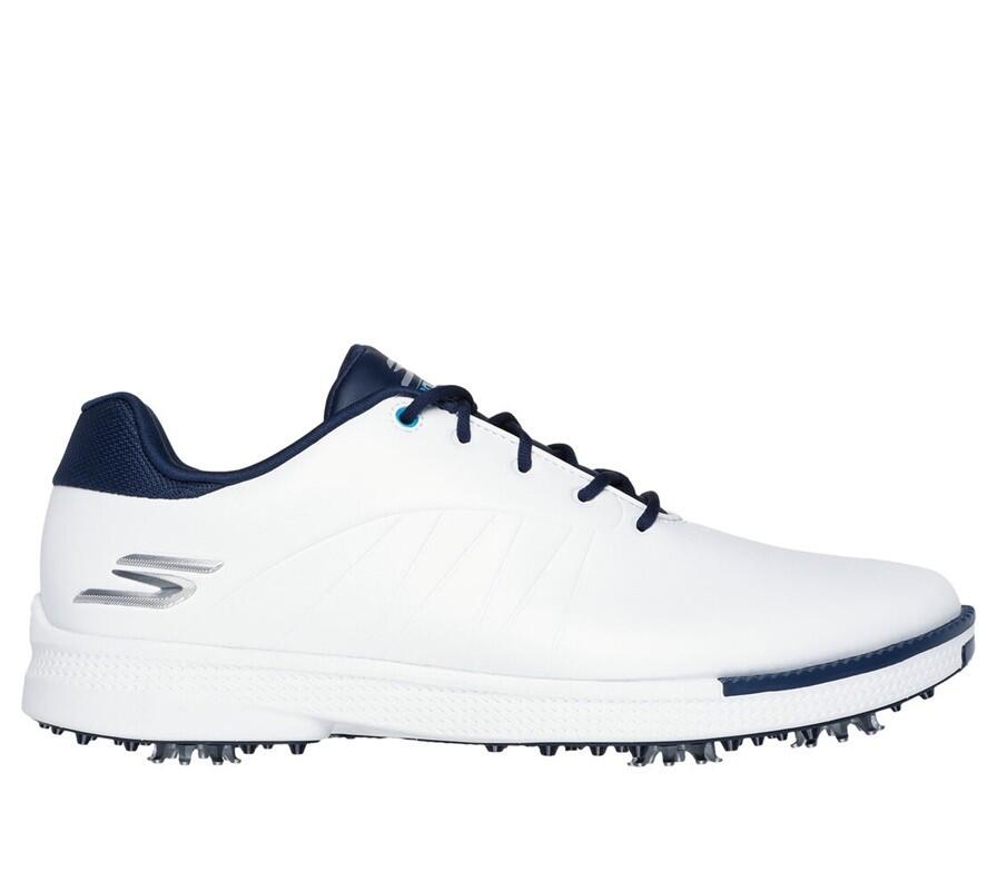 Chaussures de golf blanches Skechers Go Golf Tempo pour hommes 1/3