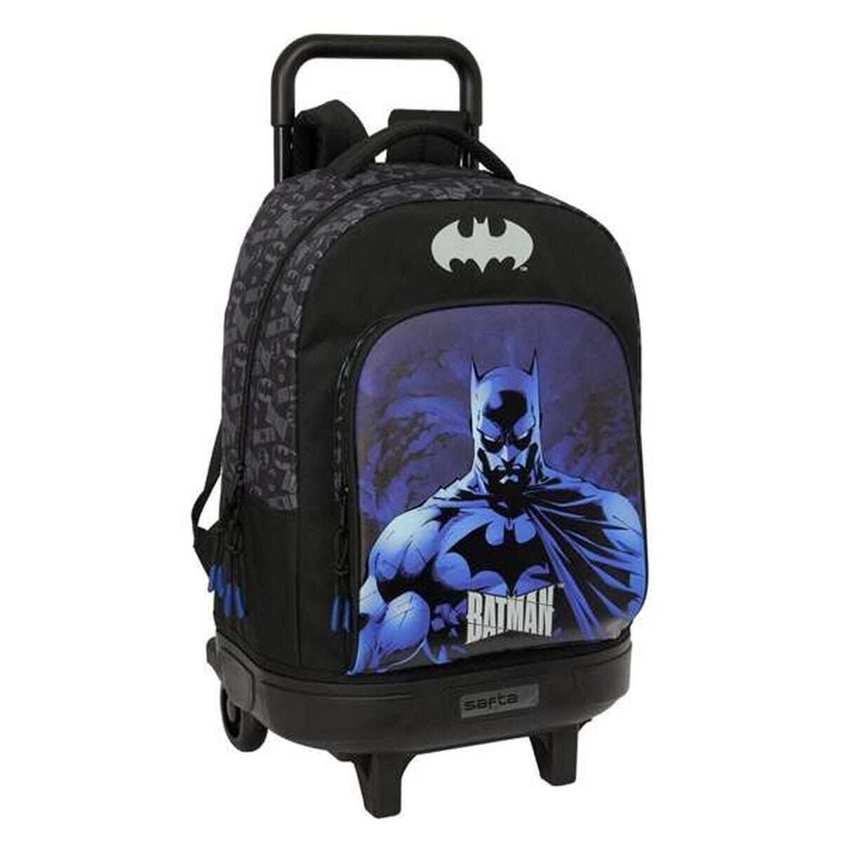 Mochila Escolar com Rodas BATMAN Preto 1/2