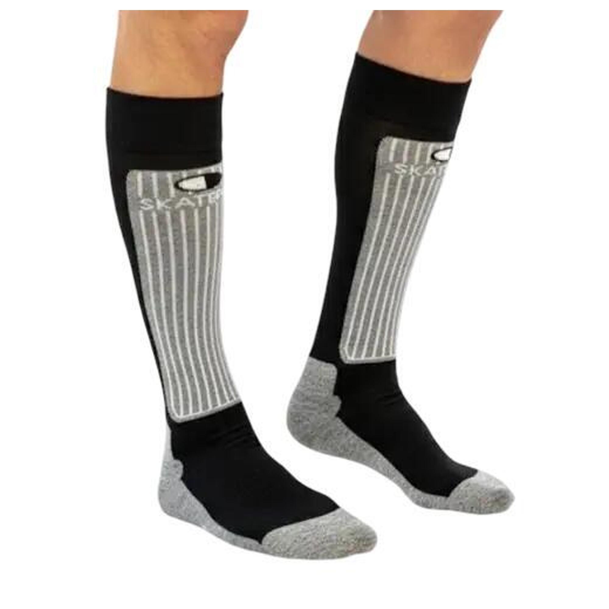 Skatepro - Skatepro Merino Chaussettes De Ski - Noir - 37-39 - Chaussettes - Noir - 37/39 - Decathlon