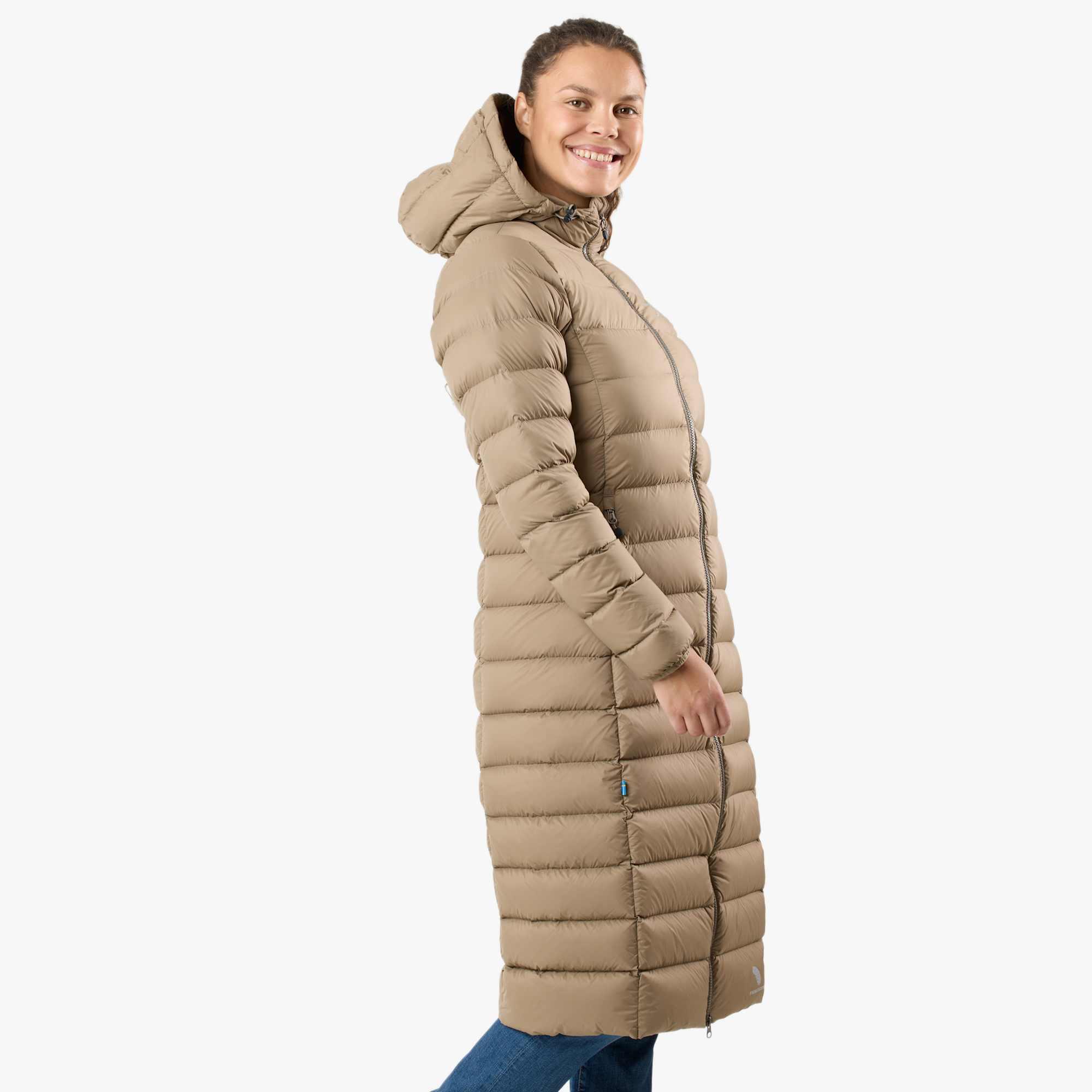 Giacca a vento da trekking donna idrorepellente antivento Östersund Long 4/8