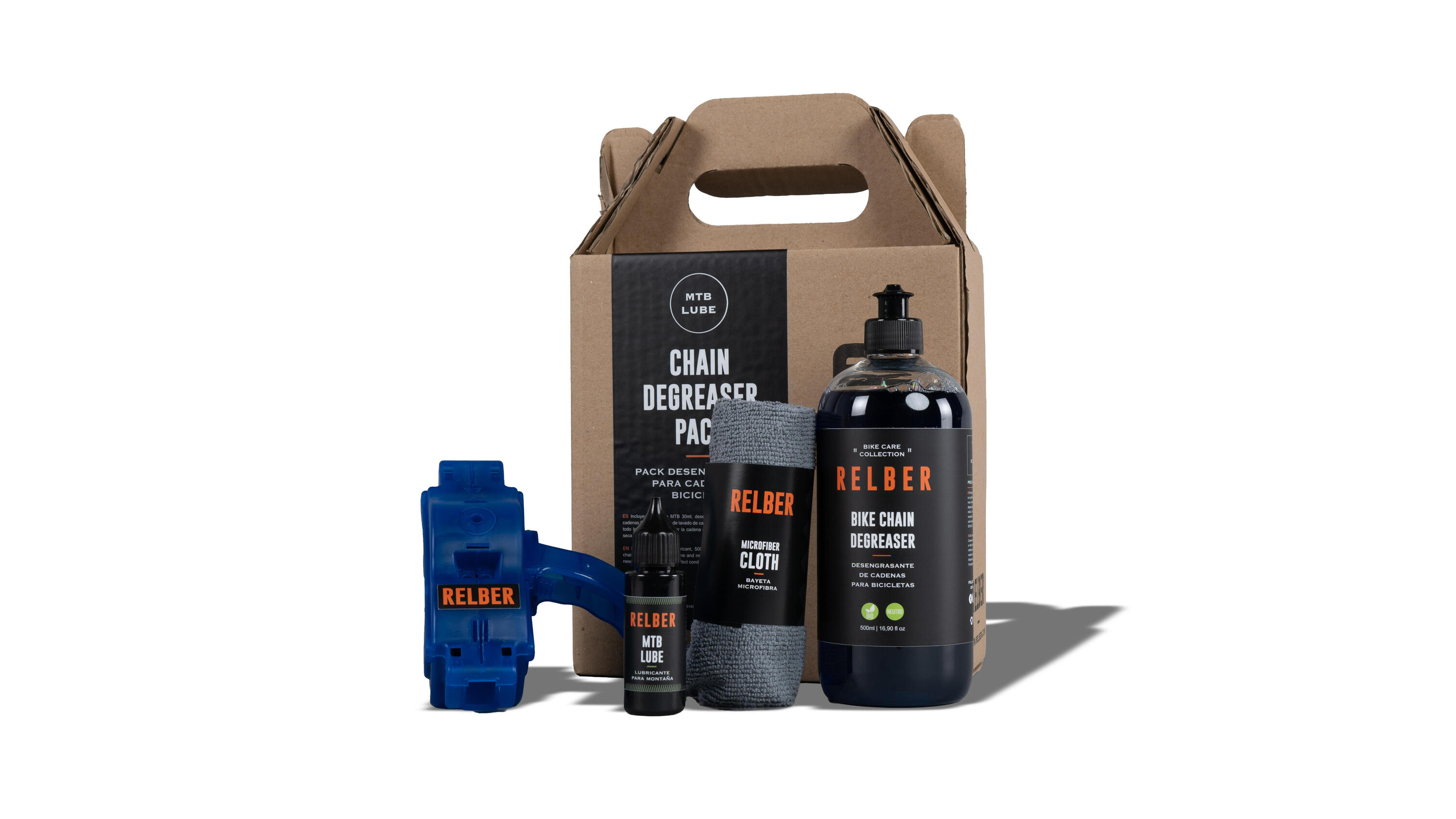Pack limpieza cadena MTB Relber 1/4