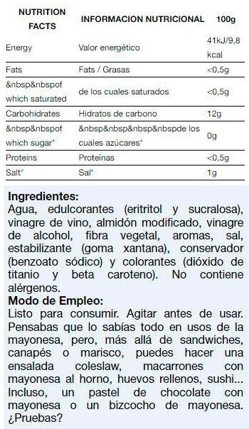 Sauce 0% - 330ml Mayonnaise de Quamtrax 2/3