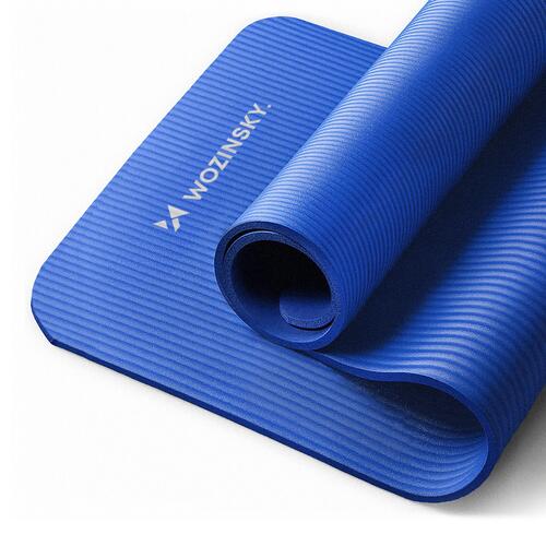 WOZINSKY Wozinsky mat (gymnastics and yoga), blue, 181x63x0.9 cm.
