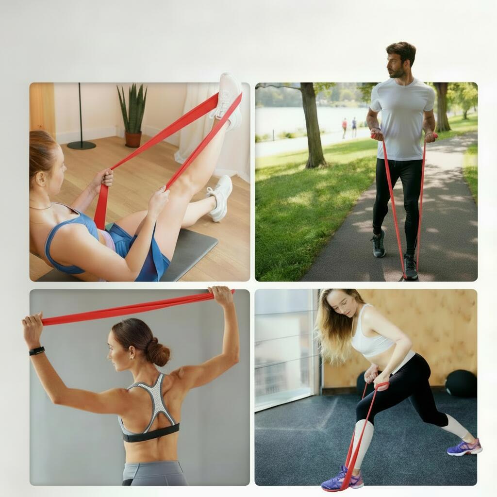 Fascia elastica per allenamento di resistenza a 6 livelli per