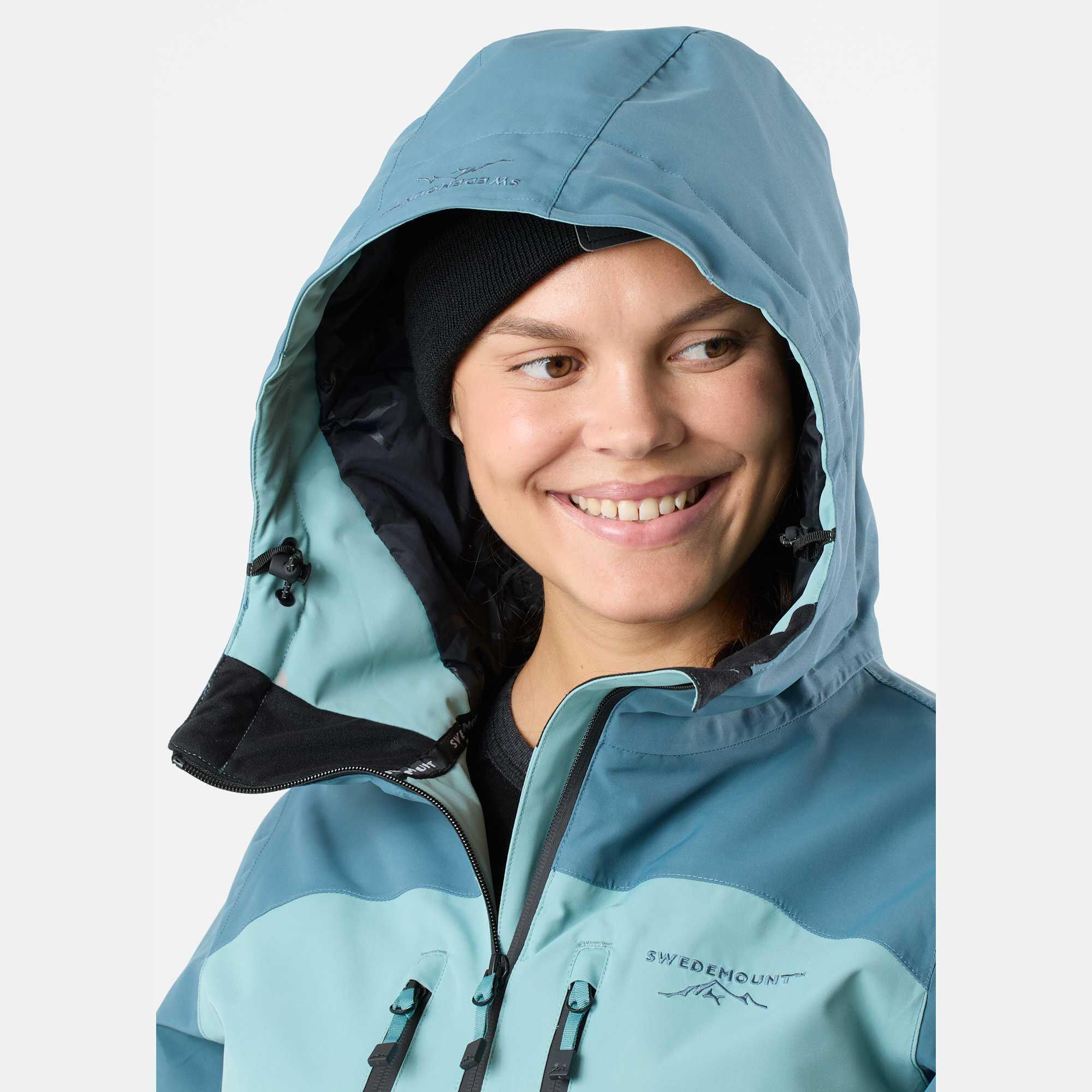 Women skiing winter overall waterproof windproof breathable freeride skisuit 5/7