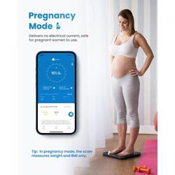 Renpho Pèse-Personne Connecté Bluetooth ELIS 2 Noir, écran LED, 180 kg