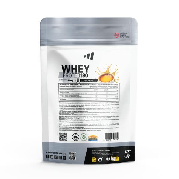 Whey Protein80 - 500 g Catalaanse crème MASmusculo 2/4