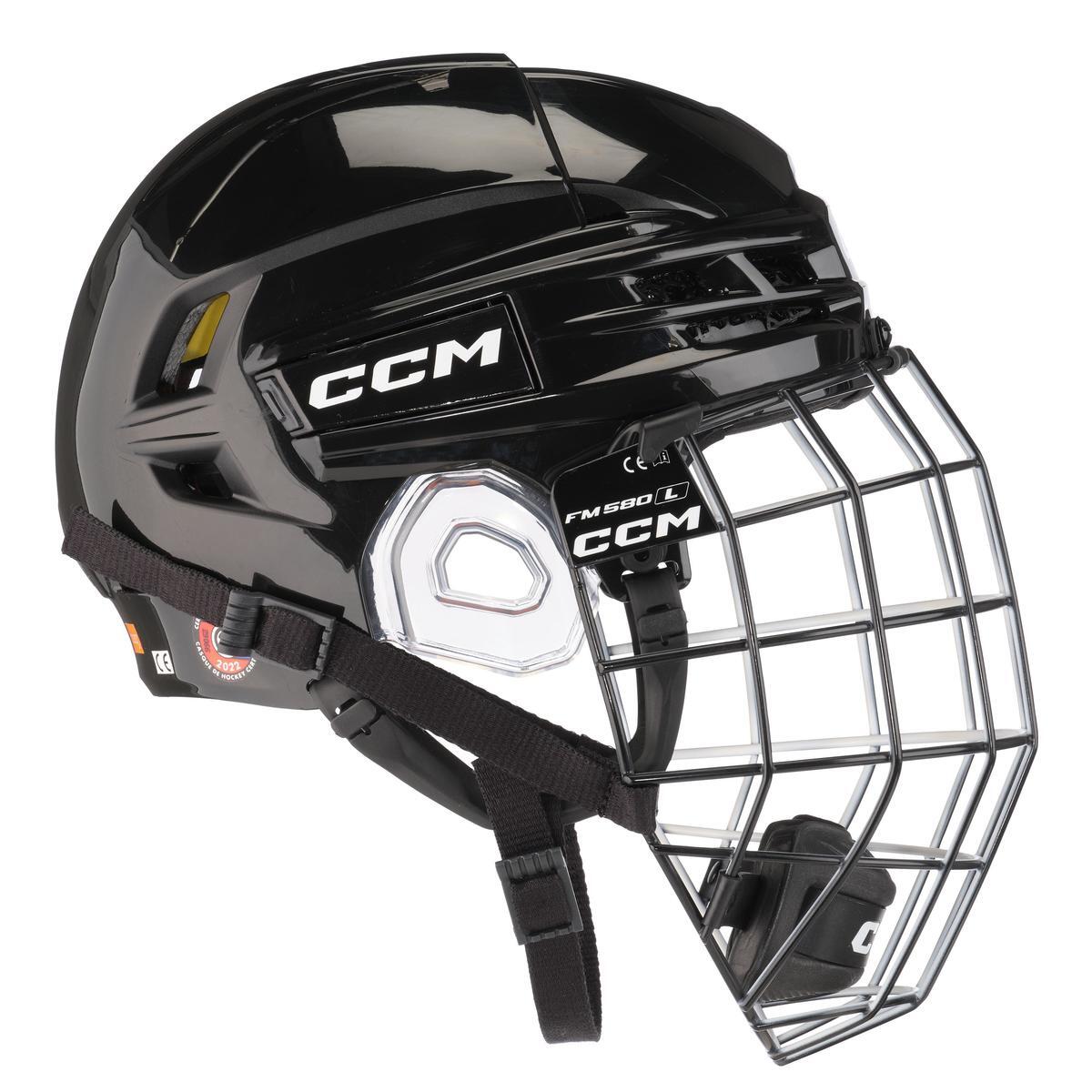Casco de hockey sobre hielo Tacks 720 Combo - Negro 3/5