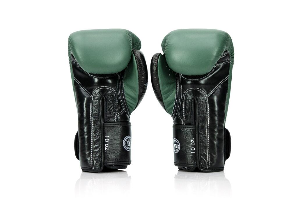 (Kick)bokshandschoenen volwassenen FXB BG V2 Green / Black 4/4