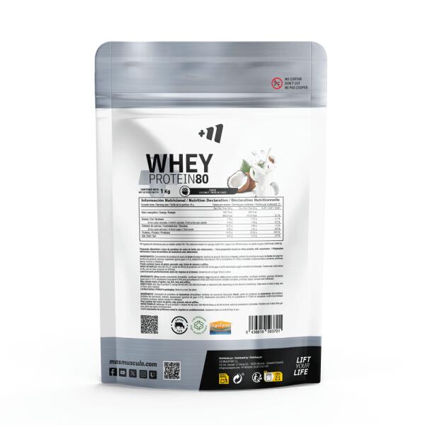 Whey Protein80 - 1Kg Coconut MASmusculo 2/4