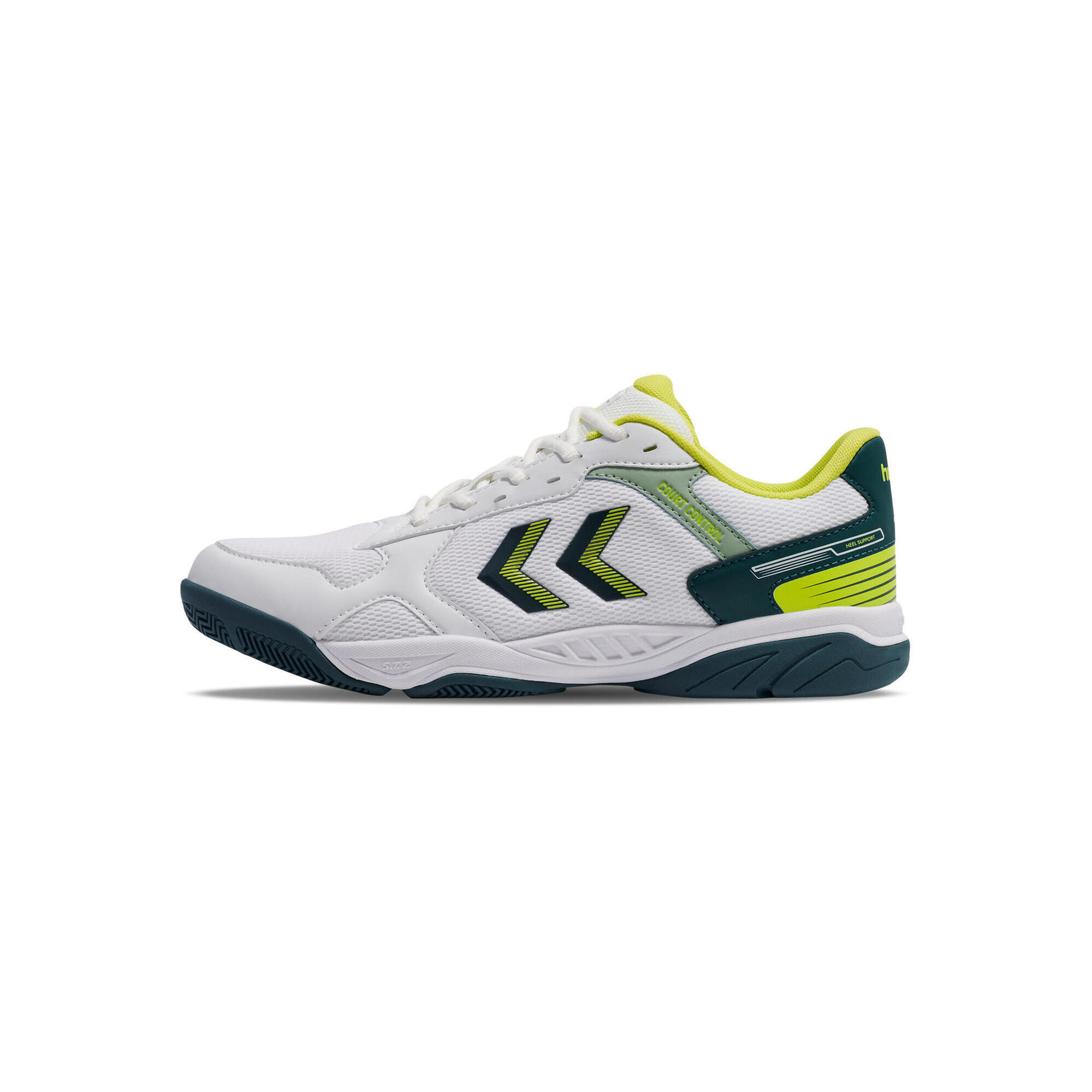 Hummel - Enfiler Veste Court Control Intérieur Adulte Hummel - Chaussures De Sport - Blanc|jaune|vert - Decathlon