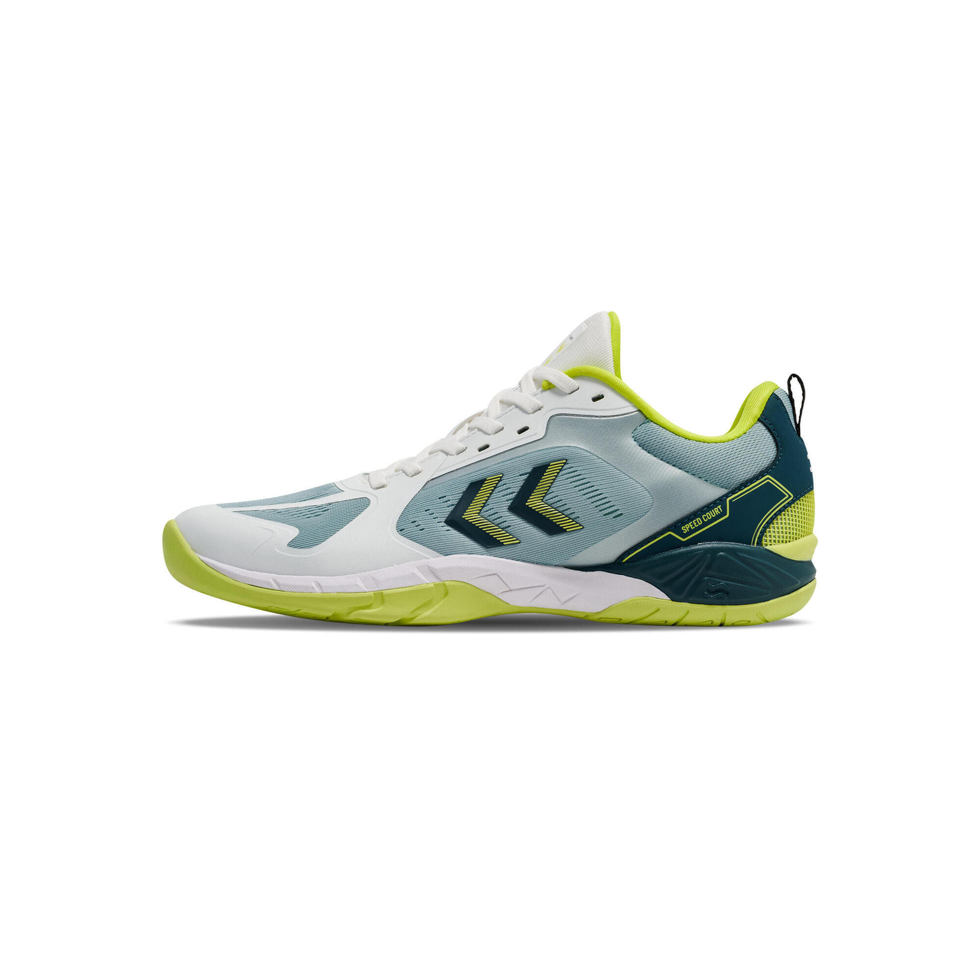 Hummel - Enfiler Veste Speed Court Intérieur Adulte Hummel - Chaussures De Sport - Blanc|jaune|vert - Decathlon