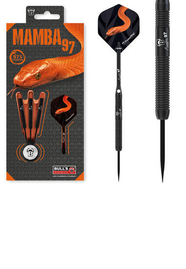 Darts Steeldarts unisex - Mamba 97 M1 Dartpfeile 97% Tungsten Darts-Set Profi