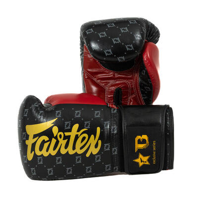 Fairtex x booster fxb bg (kick)bokshandschoenen - star wh/wr - 16 oz
