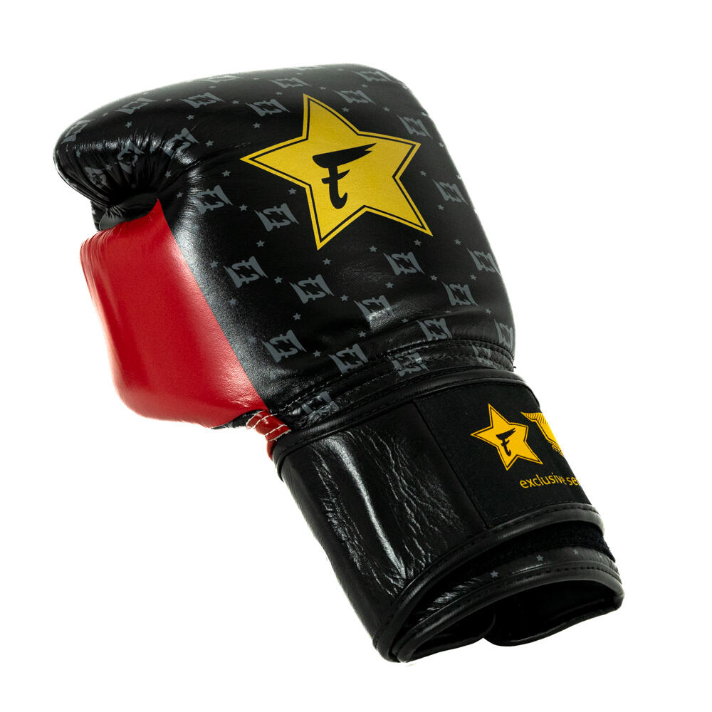 Fairtex x Booster FXB BG (Kick)bokshandschoenen - Star BL/WR - 14 oz 5/7