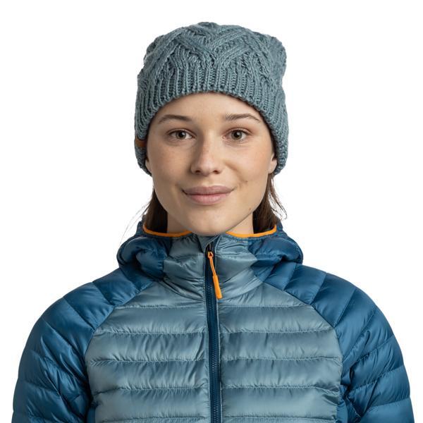 Gorro Knitted & Fleece Band Mujer Buff Azul 3/4