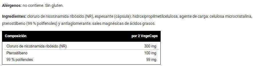 NAD+ & Pterostilbene - 60 Cápsulas VitoBest 2/3