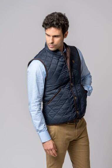 CHALECO MELTON AZUL MARINO 3/5
